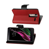  LG Ls675 3-In-1 Wallet Case In Red