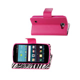  LG Spree Wallet Case With Inner Zebra Print In Hot Pink