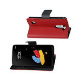  LG Stylu 2 3-In-1 Wallet Case In Red