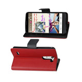  LG G Stylus 3-In-1 Wallet Case In Red