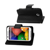  Motorola Moto E 3-In-1 Wallet Case In Black