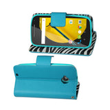  Motorola Moto E (2015) 3-In-1 Wallet Case In Blue