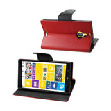  Nokia Lumia 1520 3-In-1 Wallet Case In Red