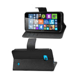  Nokia Lumia 640 3-In-1 Wallet Case In Black