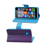  Nokia Lumia 640 3-In-1 Wallet Case In Purple