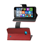  Nokia Lumia 640 3-In-1 Wallet Case In Red