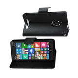  Nokia Lumia 830 3-In-1 Wallet Case In Black