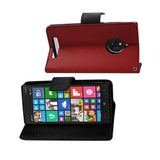  Nokia Lumia 830 3-In-1 Wallet Case In Red