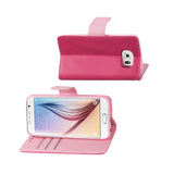  Samsung Galaxy S6 3-In-1 Wallet Case In Hot Pink