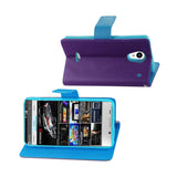  Sharp Aquos Crystal 3-In-1 Wallet Case In Purple