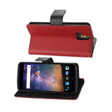  ZTE Axon Pro 3-In-1 Wallet Case In Red