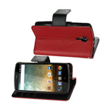  ZTE N817 3-In-1 Wallet Case In Red