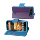  ZTE Speed 3-In-1 Wallet Case In Purple