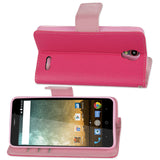  ZTE Prestige 3-In-1 Wallet Case In Hot Pink