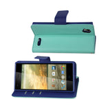  ZTE Warp Elite 3-In-1 Wallet Case In Green