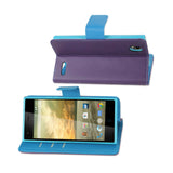  ZTE Warp Elite 3-In-1 Wallet Case In Purple