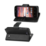  ZTE Overture 2 3-In-1 Wallet Case In Black