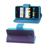  ZTE Sonata 2 3-In-1 Wallet Case In Purple