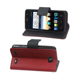  ZTE Sonata 2 3-In-1 Wallet Case In Red