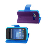  ZTE Concord 2 3-In-1 Wallet Case In Purple