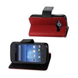  ZTE Concord 2 3-In-1 Wallet Case In Red