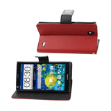  ZTE Grand X Max 3-In-1 Wallet Case In Red