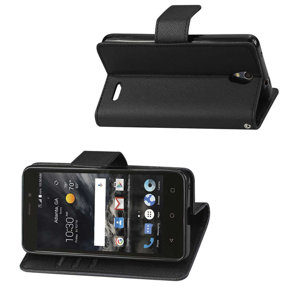 ZTE Maven 2/ Chapel/ Avid Trid (Z831) 3-In-1 Wallet Case