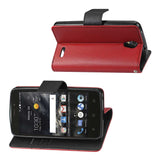  ZTE Maven 2/ Chapel/ Avid Trid (Z831) 3-In-1 Wallet Case In Red