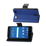  ZTE Zmax 2 3-In-1 Wallet Case In Navy