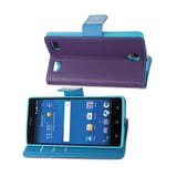  ZTE Zmax 2 3-In-1 Wallet Case In Purple