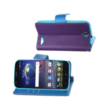  ZTE Grand X3 3-In-1 Wallet Case In Purple