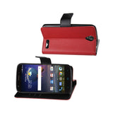  ZTE Grand X3 3-In-1 Wallet Case In Red