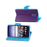  ZTE Grand X Max 2 3-In-1 Wallet Case In Purple