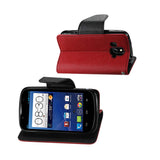  ZTE Overture 3-In-1 Wallet Case In Red