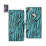 iPhone 6 Plus 3-In-1 Animal Zebra Print Wallet Case