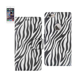 iPhone 6 3-In-1 Animal Zebra Print Wallet Case