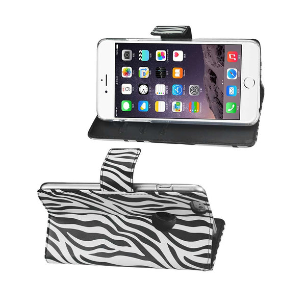 iPhone 6 3-In-1 Animal Zebra Print Wallet Case