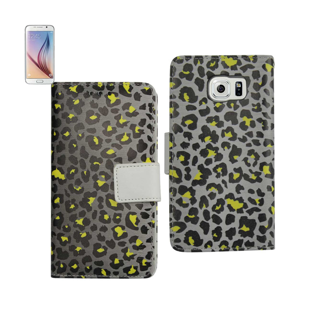 Samsung Galaxy S6 3-In-1 Animal Leopard Print Wallet Case