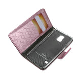  Samsung Galaxy S5 Rhombus Wallet Case In Pink