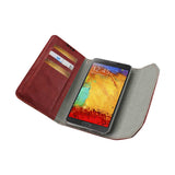  Samsung Galaxy Note 3 Studs Wallet Case In Dark Red