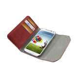  Samsung Galaxy S4 Studs Wallet Case In Dark Red