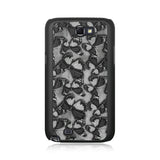 Sam Galaxy Note 2 Crystal Rubber Case W/Fabric