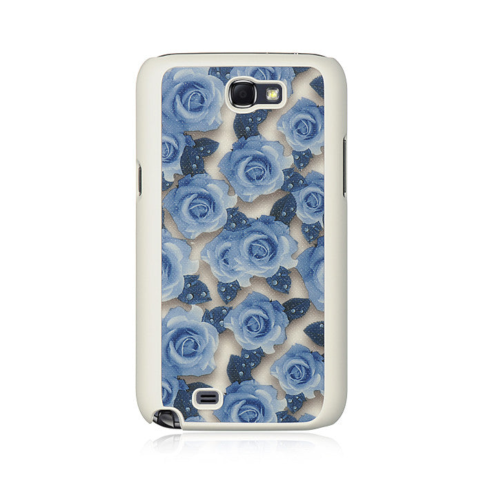 Sam Galaxy Note 2 Crystal Rubber Case W/Fabric