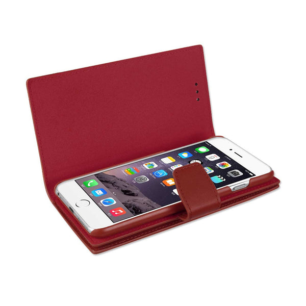 iPhone 6 Plus Genuine Leather Wallet Cases With Rfid Card Protection