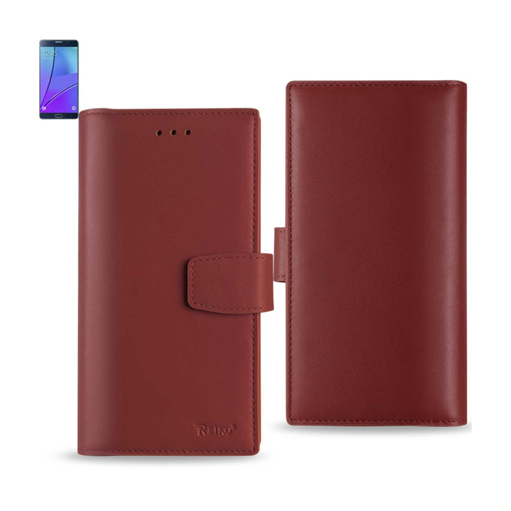 Samsung Galaxy Note 5 Genuine Leather Wallet Cases With Rfid Card Protection