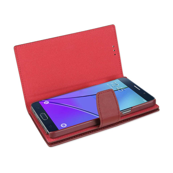 Samsung Galaxy Note 5 Genuine Leather Wallet Cases With Rfid Card Protection