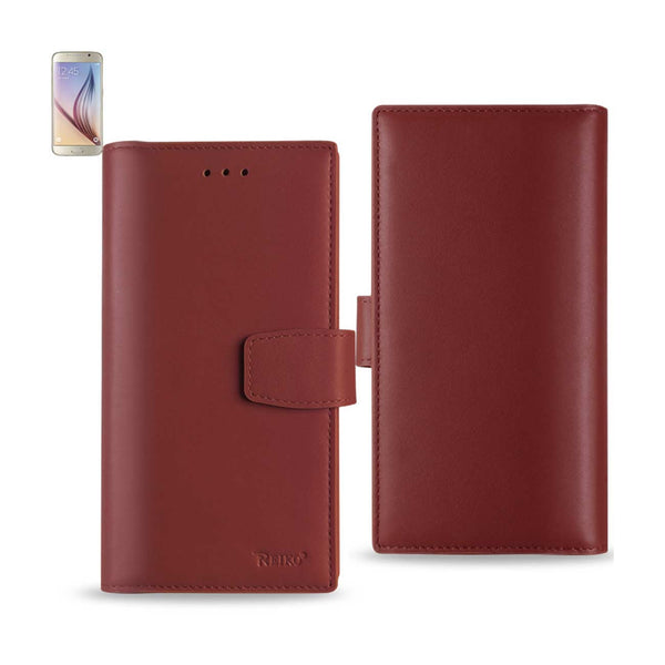 Samsung Galaxy S6 Genuine Leather Rfid Wallet Case