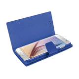  Samsung Galaxy S6 Genuine Leather Rfid Wallet CaseBlue