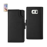 Samsung Galaxy S6 Genuine Leather Wallet Case With Open Thumb Cut