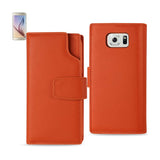 Samsung Galaxy S6 Genuine Leather Wallet Case With Open Thumb Cut